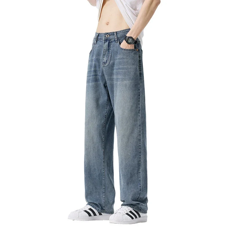 Men's 2025 Summer Tencel Straight Jeans