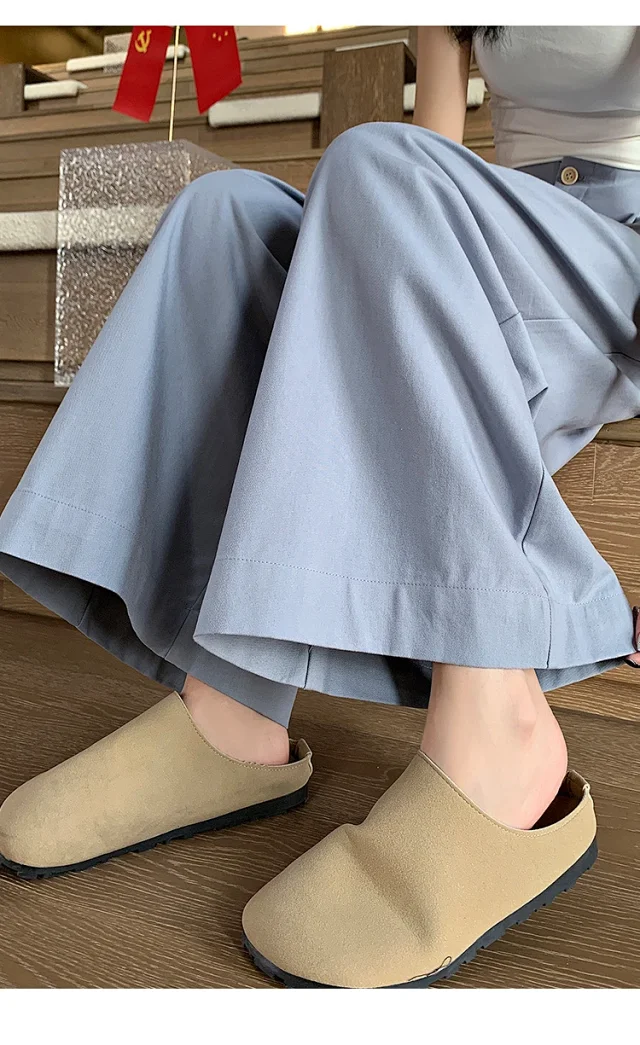 2025 Summer Tencel Wide - leg Pants for Women Detail