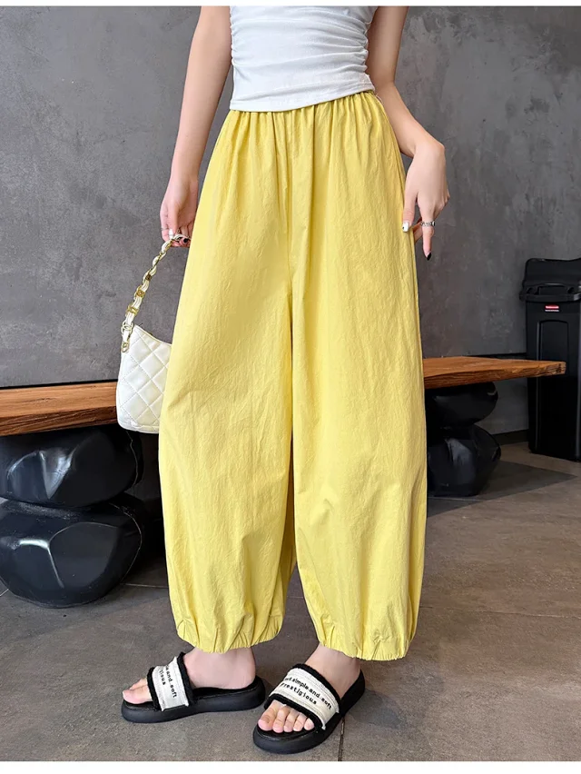 Korean Style Summer Balloon Pants for Women Detail
