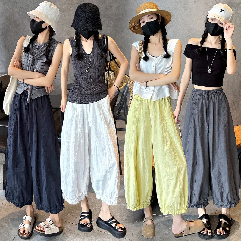 2025 Summer Sweet Lace Cropped Pants