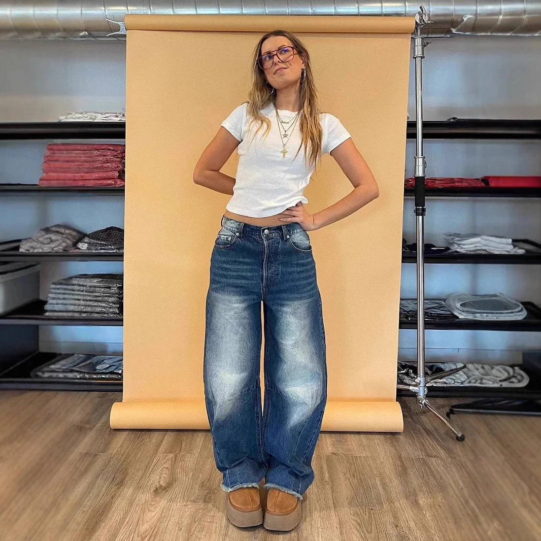 2025 Retro Wide-Leg Jeans for Women