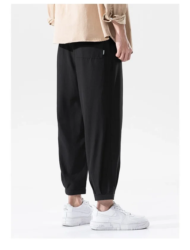 Men's Straight Ice Silk Summer Pants Detail