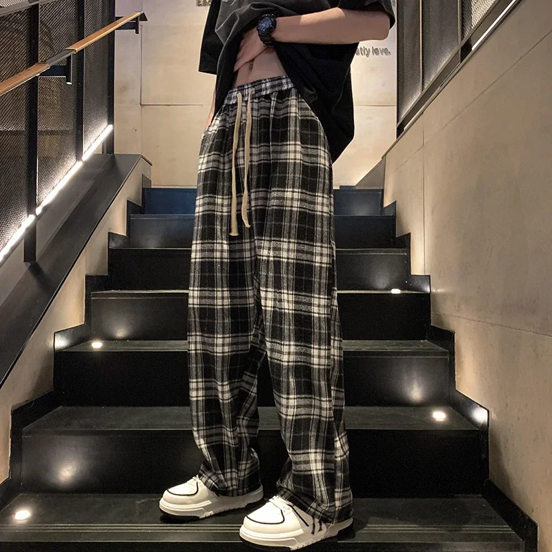 Men's Spring Retro Loose Wide-Leg Pants