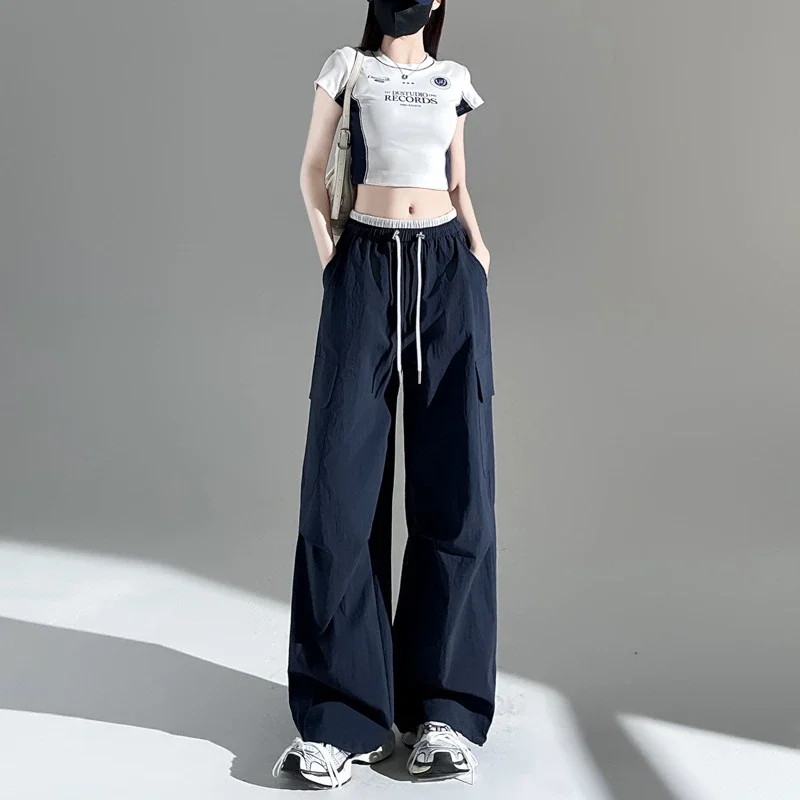 Women's 2025 Summer Thin High-waist Cargo Pants