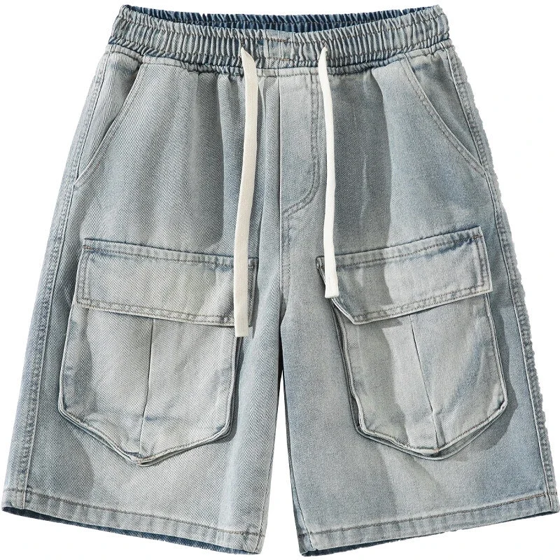 Men's Denim Shorts, Retro Workwear Style, Summer 2025