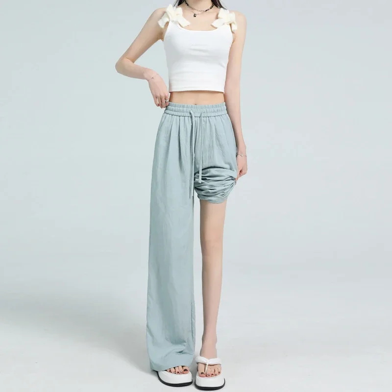Lazy Style Ice Silk Sunscreen Yamamoto Pants