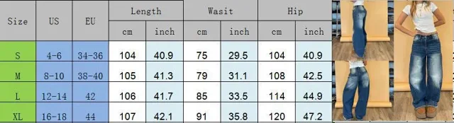 2025 Retro Wide-Leg Jeans for Women Detail