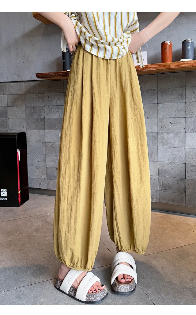Ice Silk Quick-Dry Women's Capris Detail