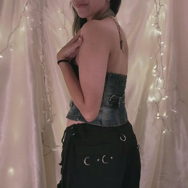 Vintage Denim Vest for Women (Direct from Factory) Detail