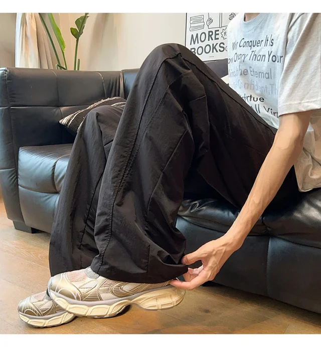 Men's Laser - Holed Quick - Dry Ice Silk Pants Detail