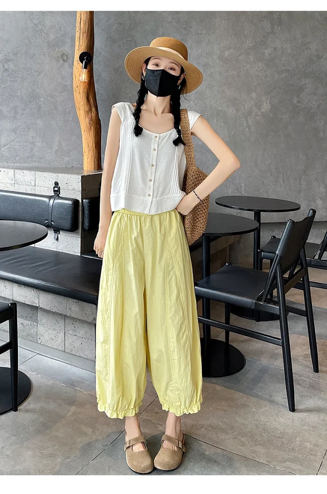 2025 Summer Sweet Lace Cropped Pants Detail