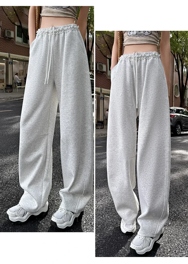 Banana Deconstructed Wide Legs Lace Pants Detail