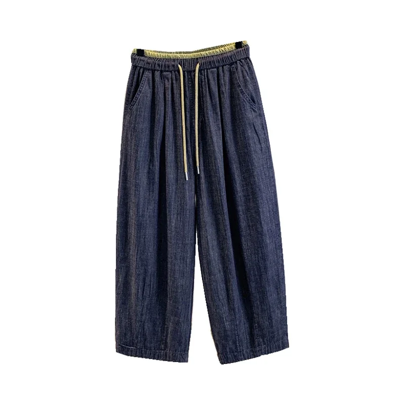 Loose Linen Granny Pants for Summer