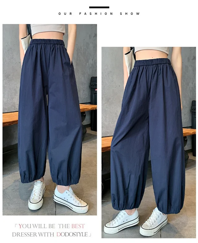 Korean Style Summer Balloon Pants for Women Detail