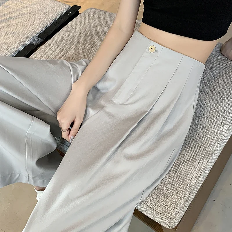 2025 Summer Tencel Wide - leg Pants for Women