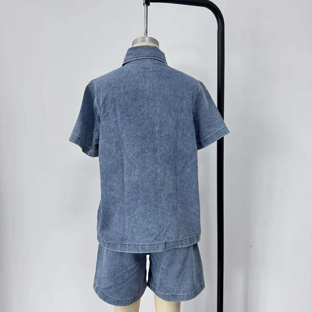 Temu Loose Retro Denim Set for Women Detail
