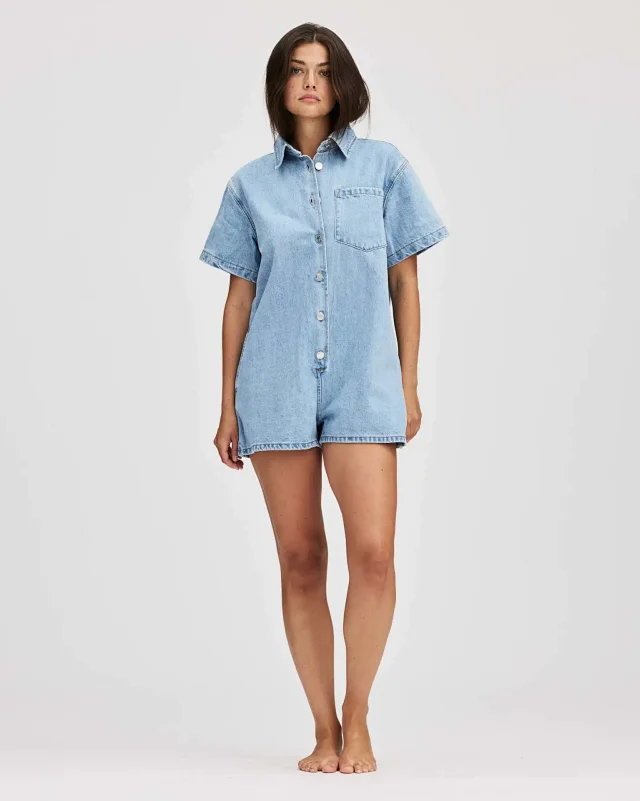 Vintage Plus-size Denim Shirt Jacket Detail