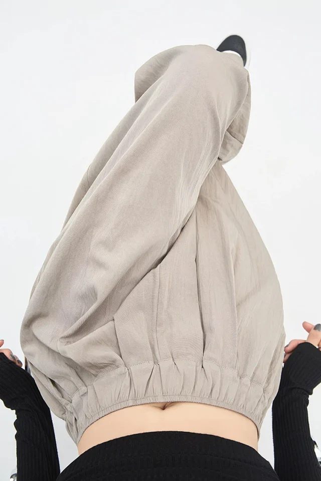 2025 Summer Textured Washed Cotton Wide-Leg Pants Detail