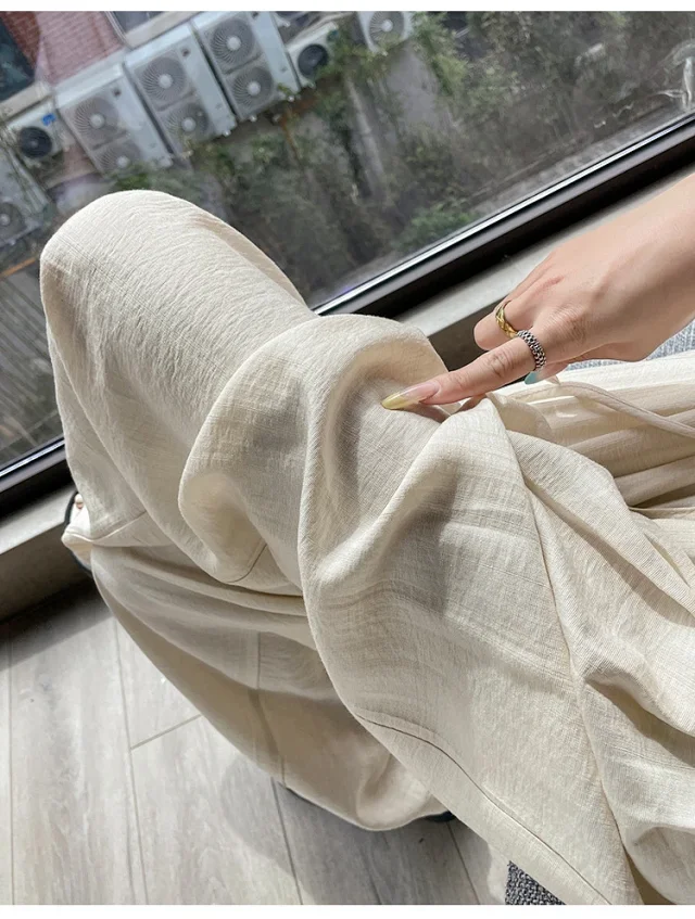 Women's Summer Ice Silk WideLeg Pants Detail