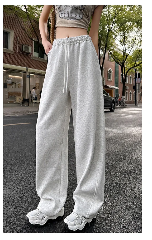 Banana Deconstructed Wide Legs Lace Pants Detail