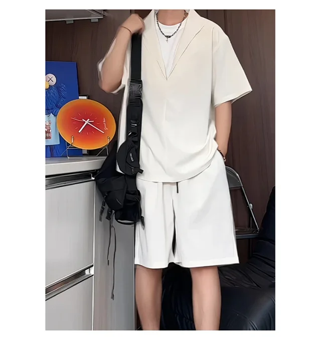 Men's Summer Ice Silk 2-in-1 Set Detail