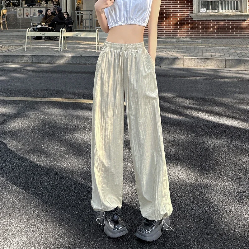 Women's Summer New Puff Straight Pants