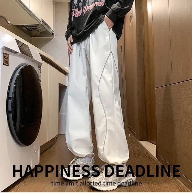 Men's Cream Retro Outdoor Hiking Pants Detail
