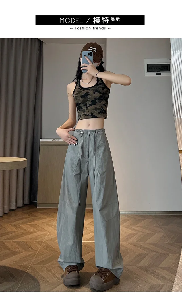 Women's 2025 SS Fast-Dry Parachute Pants Detail