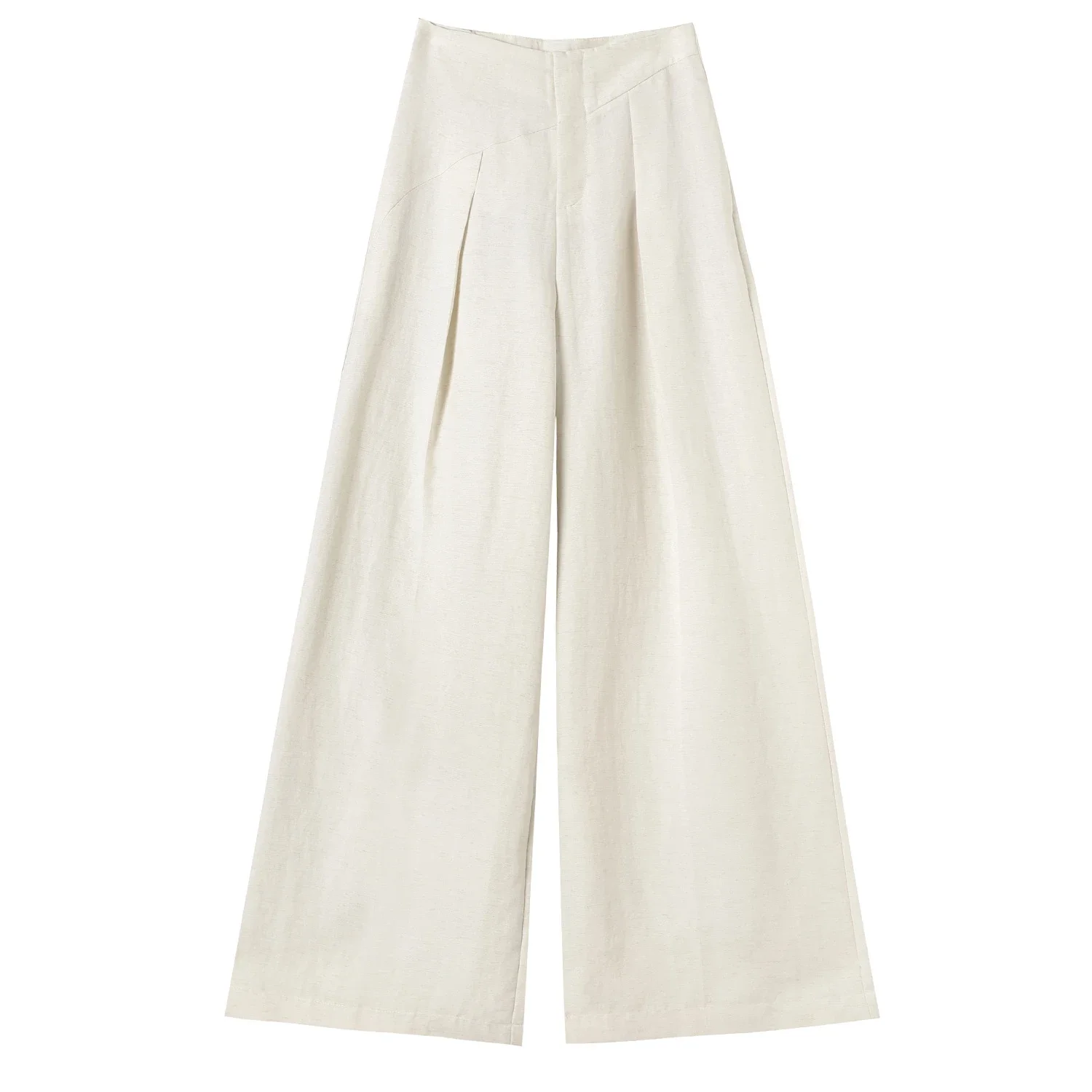 2025 Summer Women's Lenzing Tencel Linen Wide-leg Pants