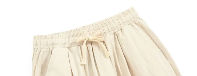 Men's Summer Linen Loose Pants Detail