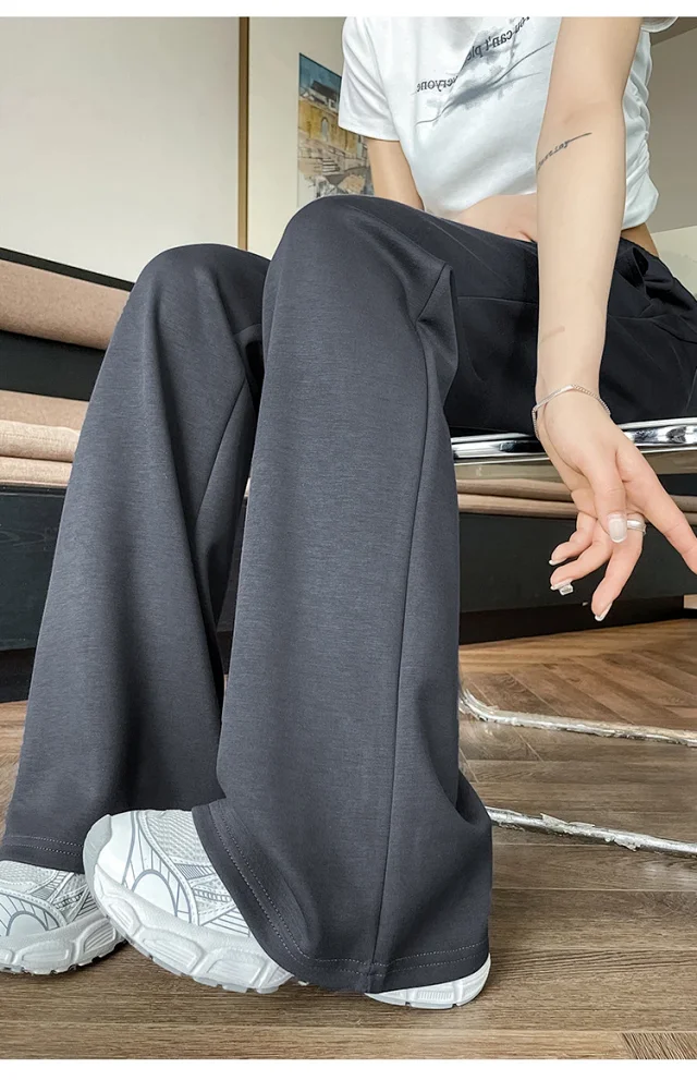 2025 Summer Ice Silk Flared Yoga Pants for Women Detail