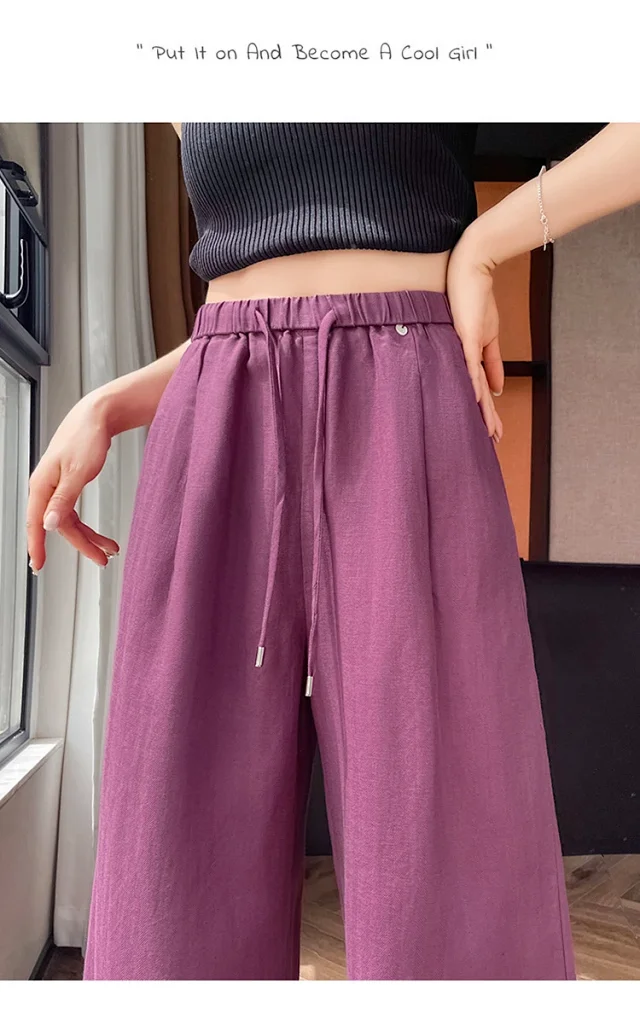 Women's Summer WideLeg Pants Detail