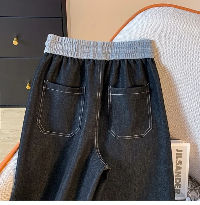 2025 Summer Tencel High-Waist Wide-Leg Pants Detail