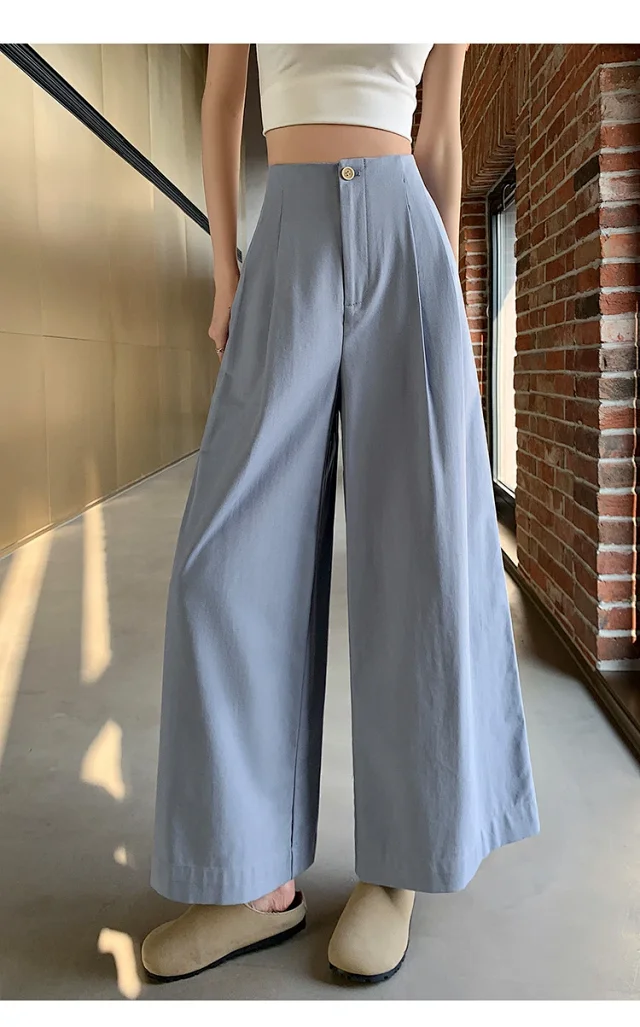 2025 Summer Tencel Wide - leg Pants for Women Detail