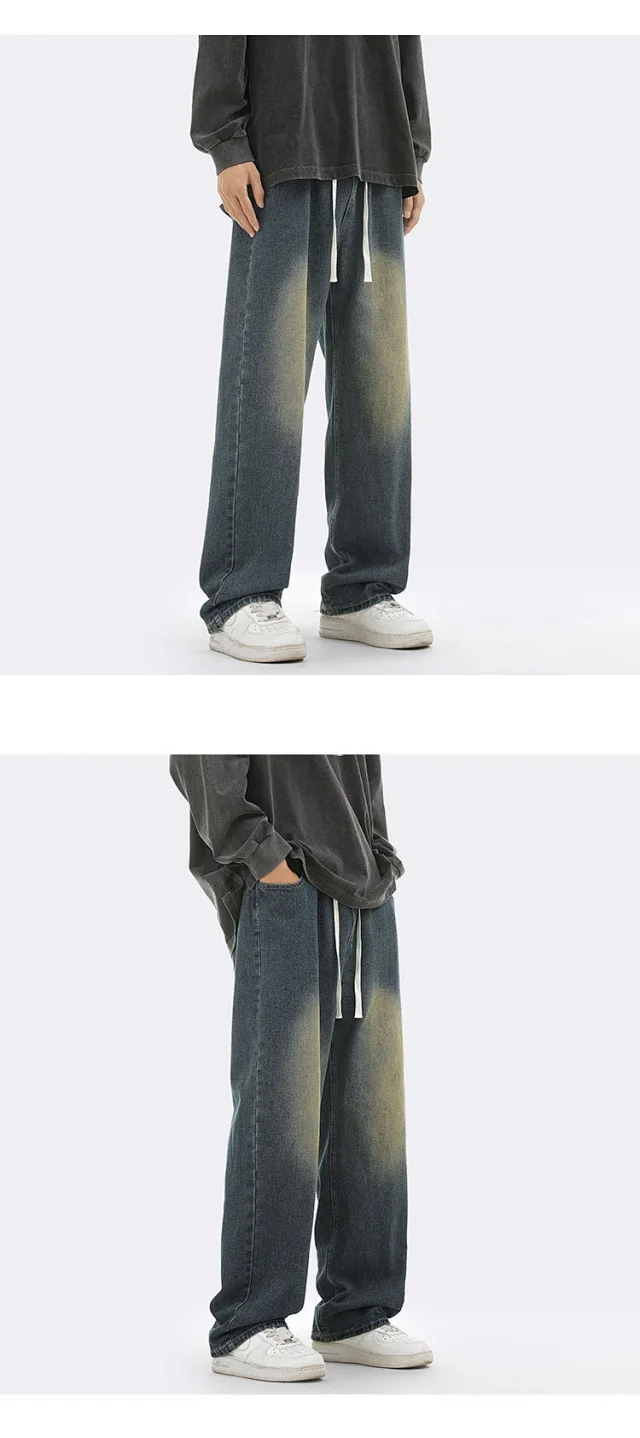 Men's Oversize Fleece Jeans Detail