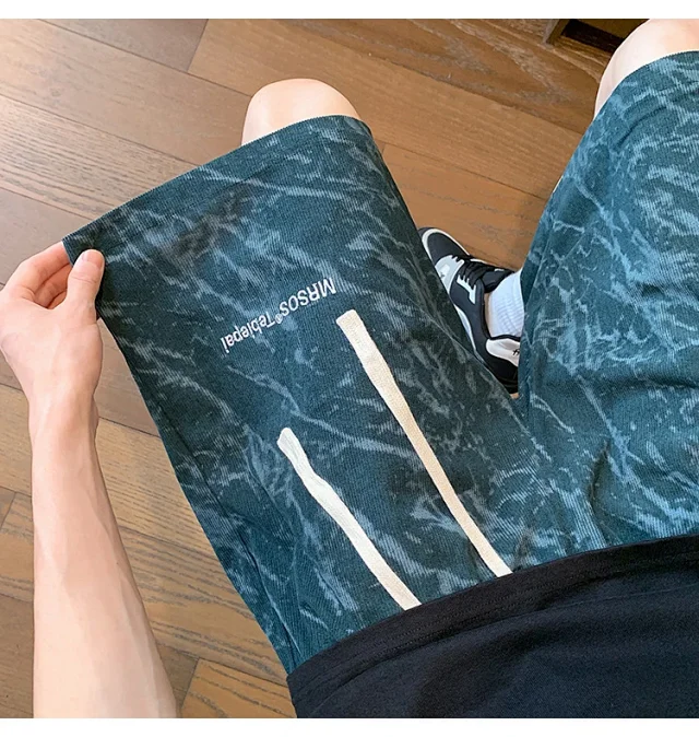 Men's 2025 Summer New Breathable Linen Shorts Detail