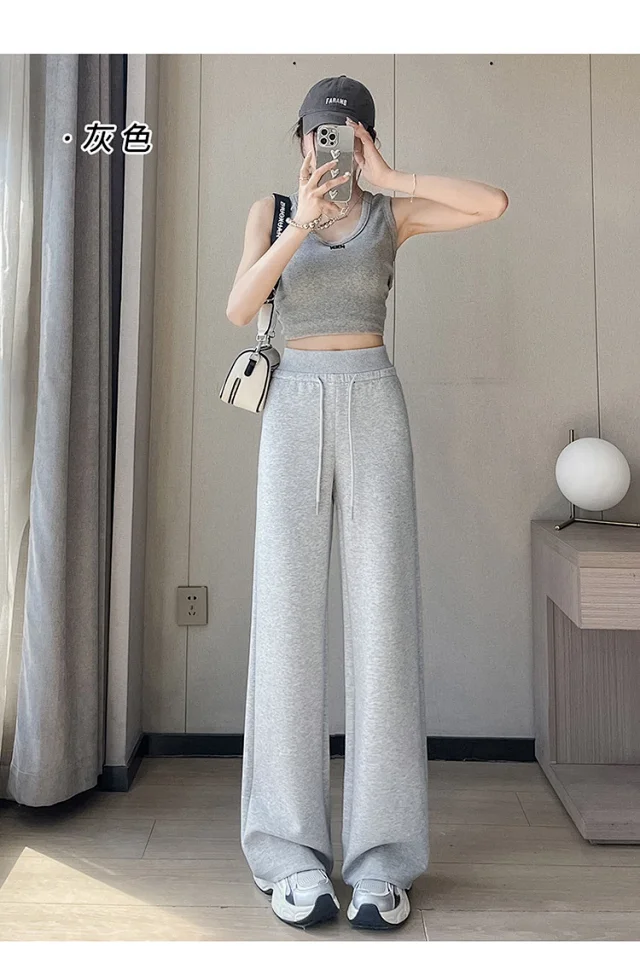 2025 Fall New Women's Straight - Leg Pants Detail