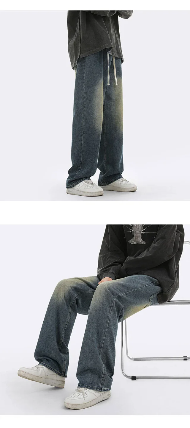 Men's Oversize Fleece Jeans Detail