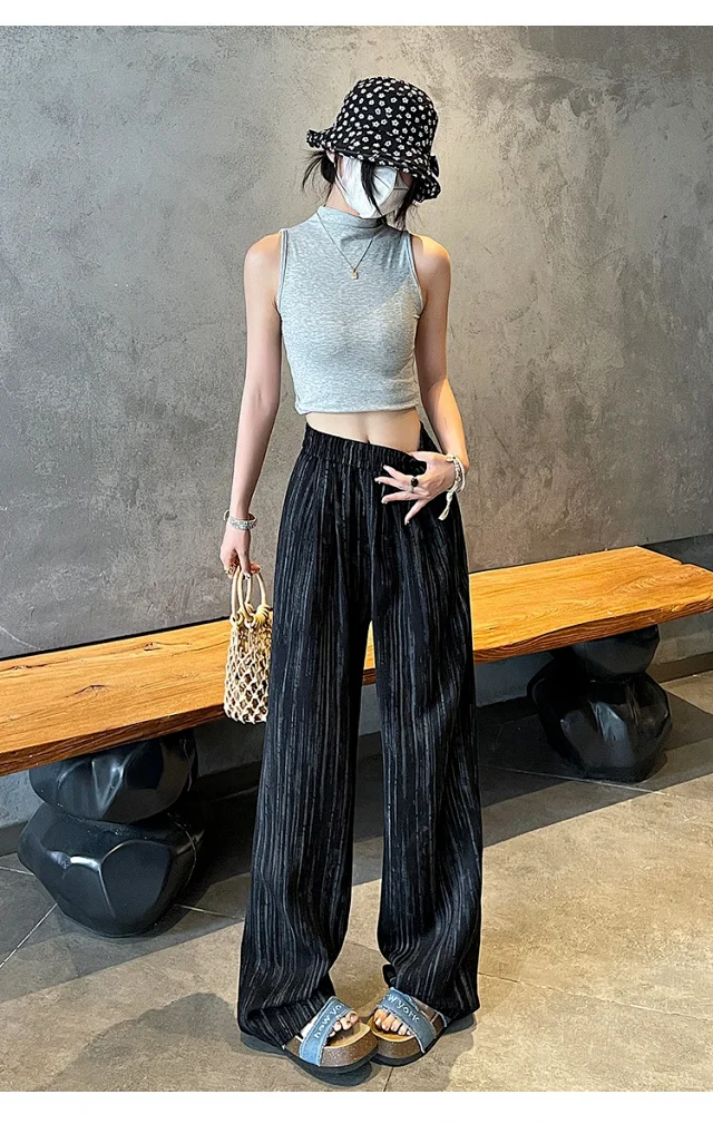 2025 Summer Tie - Dye Wide - Leg Pants Detail