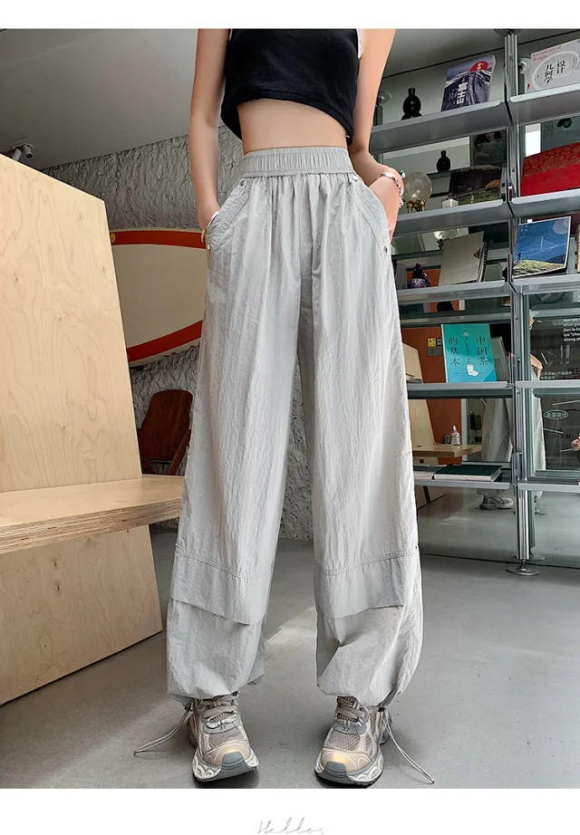 Women's Summer Loose Workwear Pants Detail