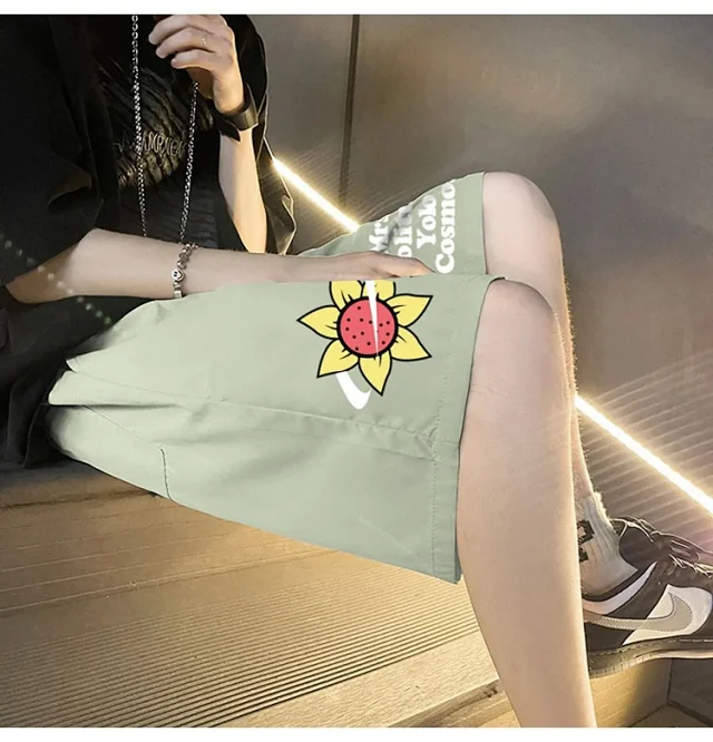 Men's 2025 Summer New Casual Denim Shorts Detail