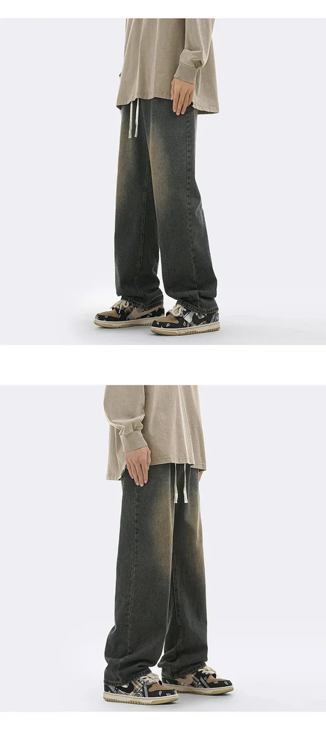 Men's Oversize Fleece Jeans Detail
