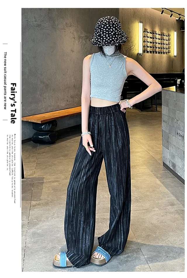 2025 Summer Tie - Dye Wide - Leg Pants Detail