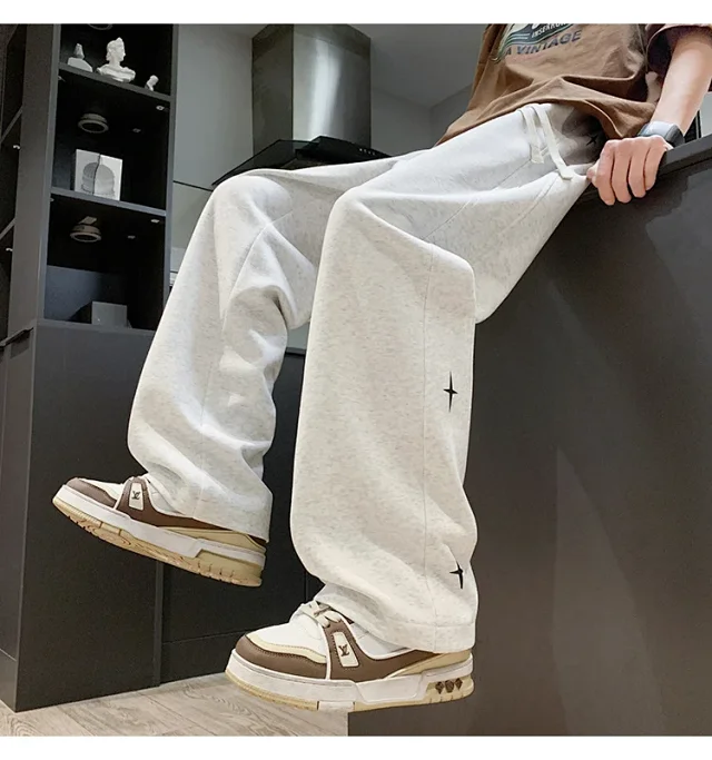 Men's Oversize Sweatpants - Autumn/Winter New Detail