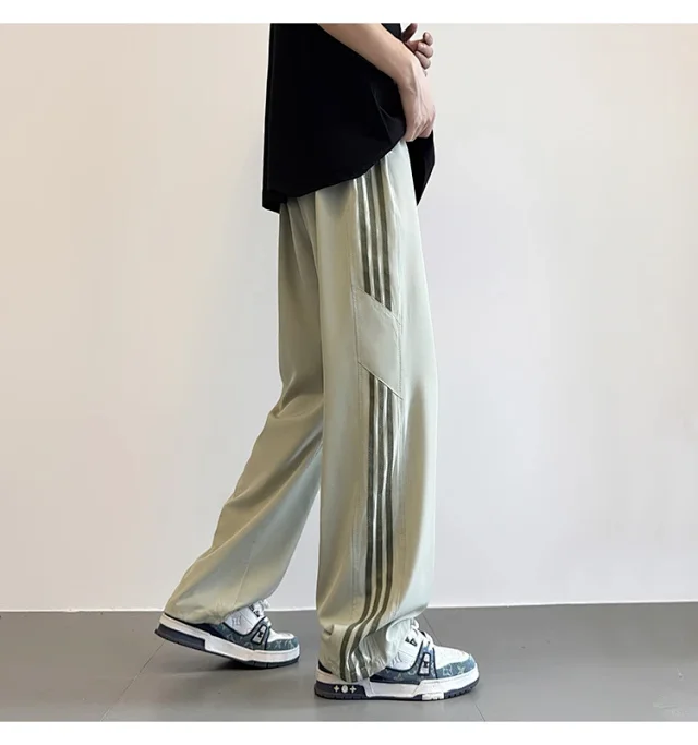 Men's 2025 Summer Straight Casual Pants Detail