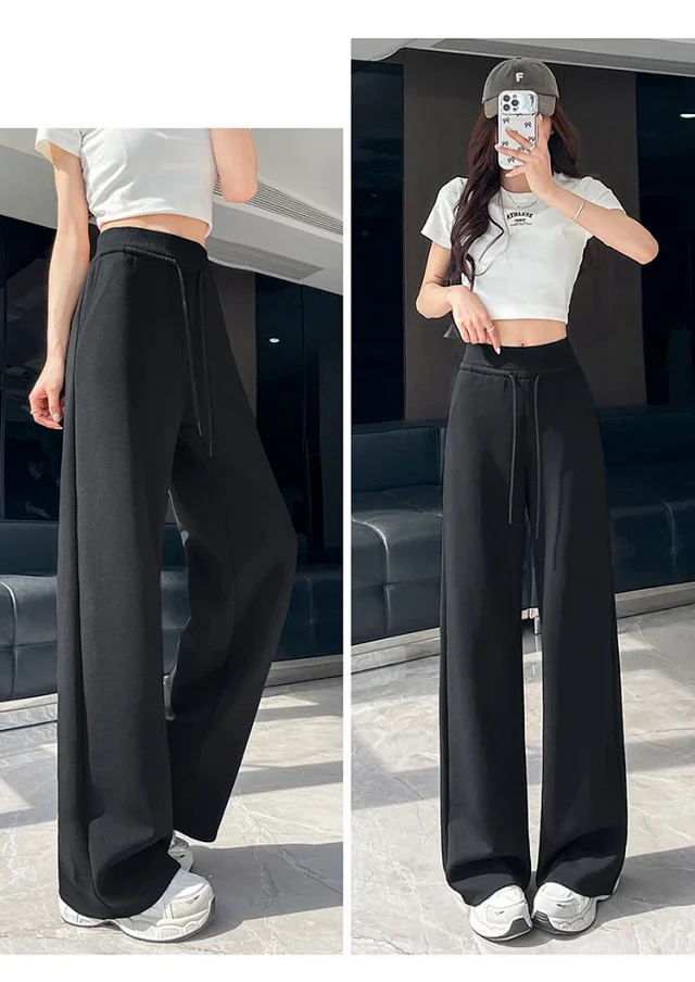 2025 Fall New Women's Straight - Leg Pants Detail