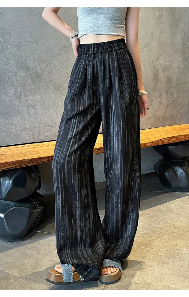 2025 Summer Tie - Dye Wide - Leg Pants Detail