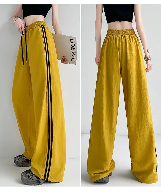 Women's Summer Ice Silk Quick-Dry Wide-Leg Pants Detail
