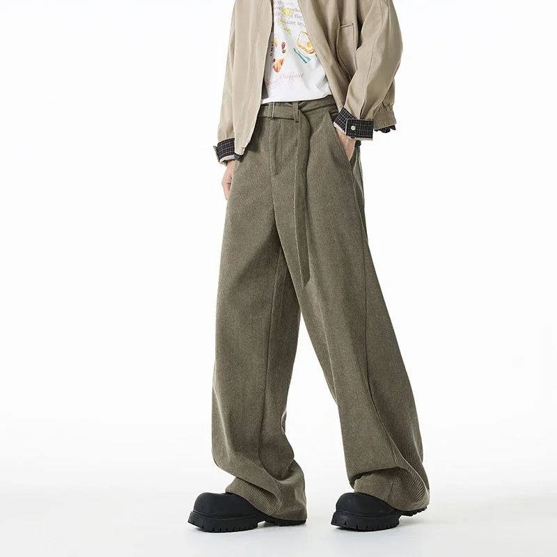 Vintage Corduroy Wide-Leg Work Pants