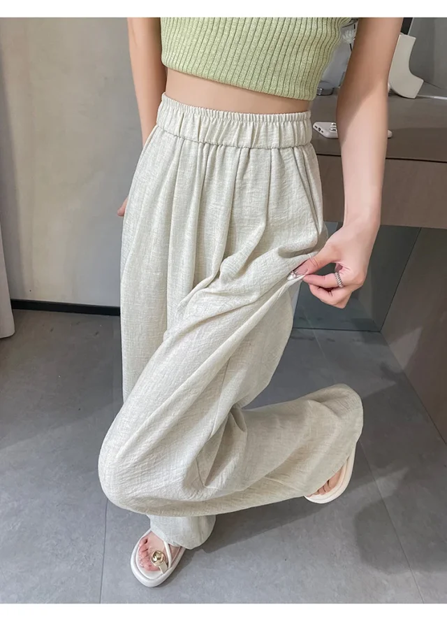 Women's 2025 Summer Linen-cotton Yamamoto Pants Detail